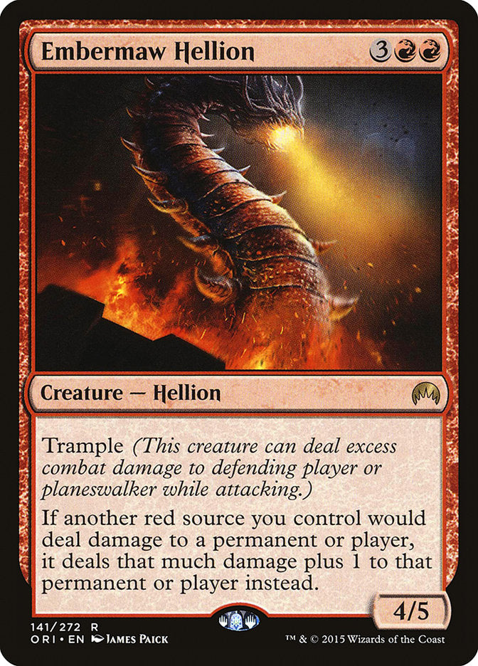 Embermaw Hellion 141 (Magic Origins)  - Foil | Good Games Adelaide SA