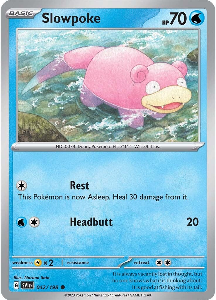 Slowpoke (042/198) [Scarlet & Violet: Base Set] | Good Games Adelaide SA