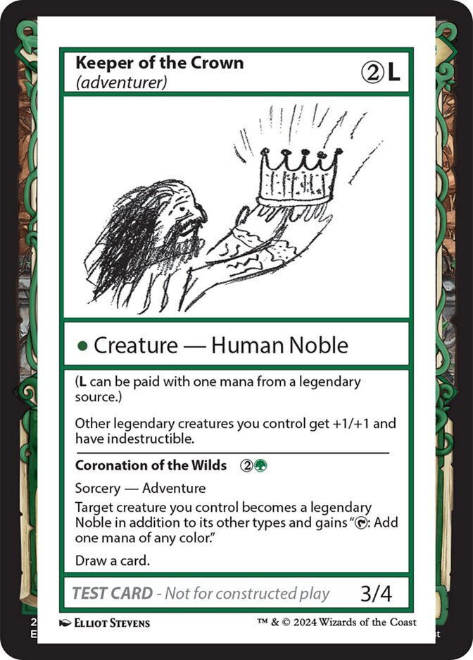Keeper of the Crown // Coronation of the Wilds  (Mystery Booster 2 Playtest Cards)  | Good Games Adelaide SA