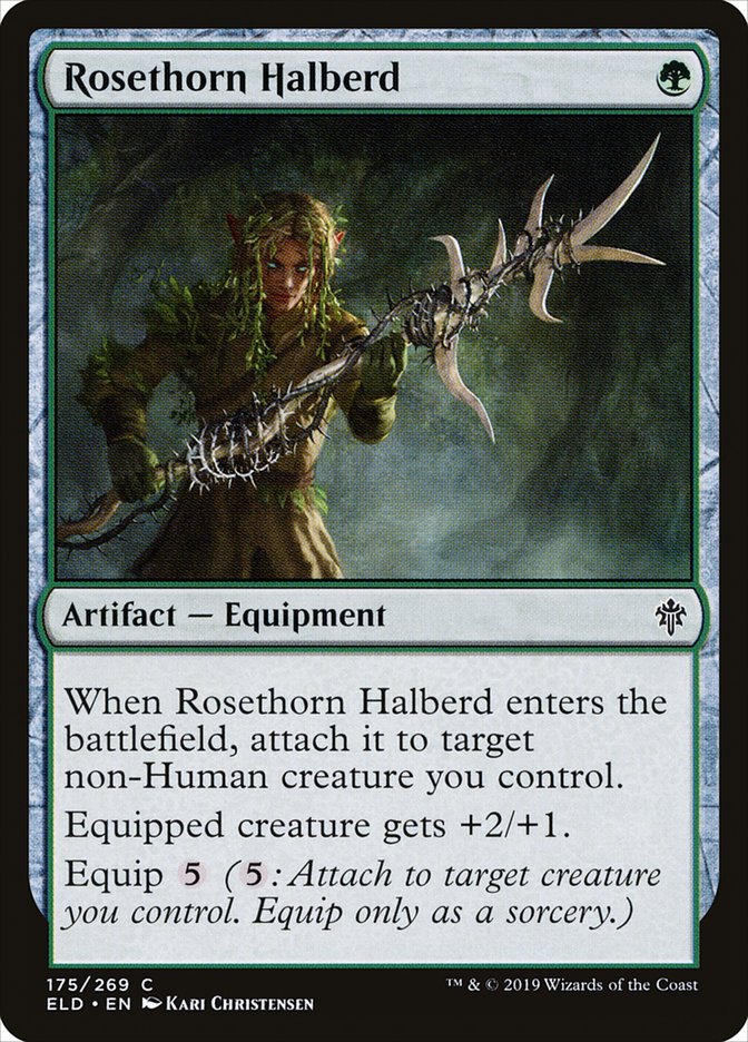 Rosethorn Halberd 175 (Throne of Eldraine)  - Foil | Good Games Adelaide SA