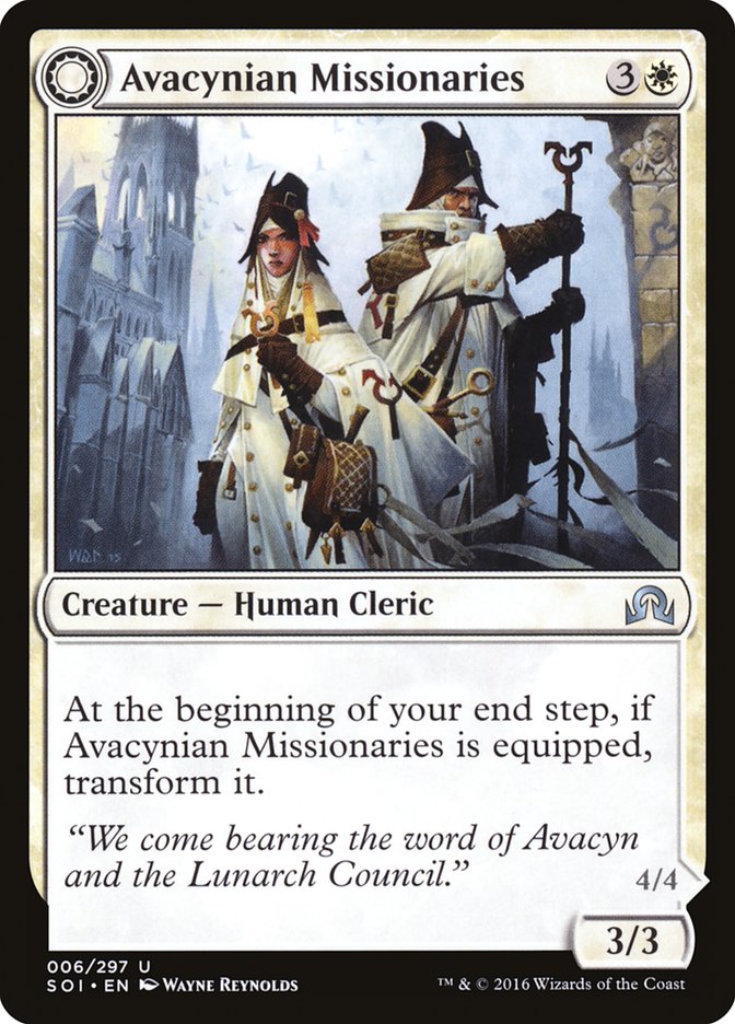 Avacynian Missionaries // Lunarch Inquisitors [Shadows over Innistrad] | Good Games Adelaide SA
