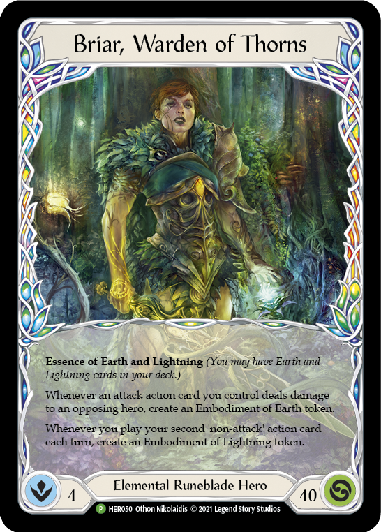 Briar, Warden of Thorns [HER050] (Promo)  Rainbow Foil | Good Games Adelaide SA