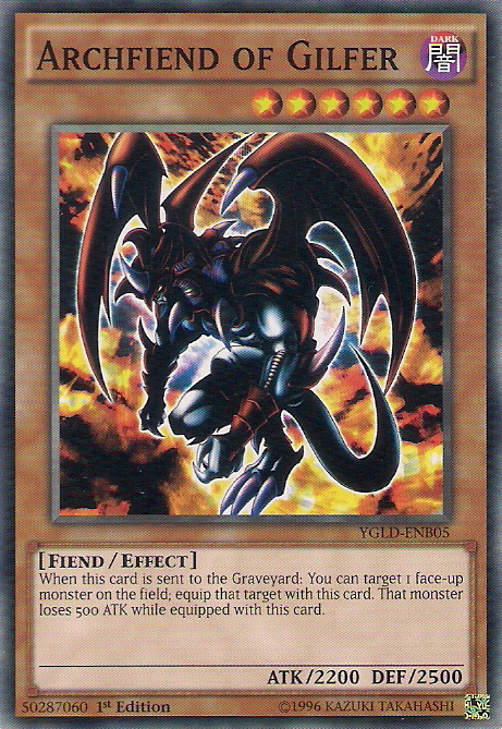 Archfiend of Gilfer [YGLD-ENB05] Common | Good Games Adelaide SA