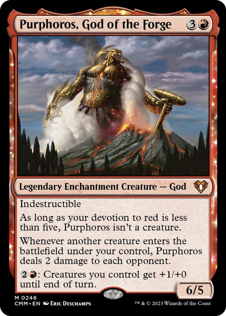 Purphoros, God of the Forge [Commander Masters] | Good Games Adelaide SA