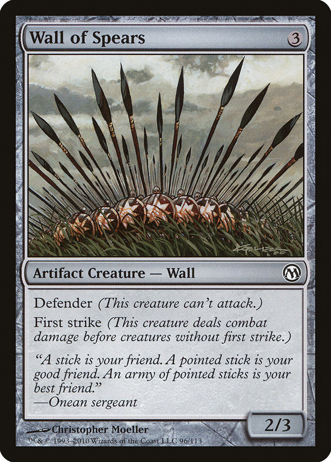 Wall of Spears [Duels of the Planeswalkers] | Good Games Adelaide SA