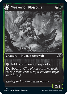 Weaver of Blossoms // Blossom-Clad Werewolf [Innistrad: Double Feature] | Good Games Adelaide SA