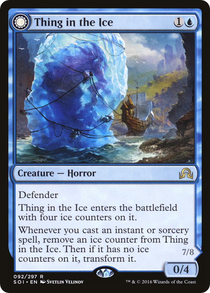 Thing in the Ice // Awoken Horror 92 (Shadows over Innistrad)  - Foil | Good Games Adelaide SA