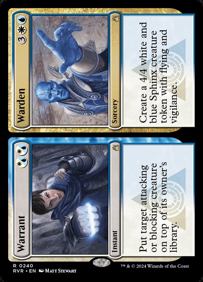 Warrant // Warden 240 (Ravnica Remastered)  | Good Games Adelaide SA