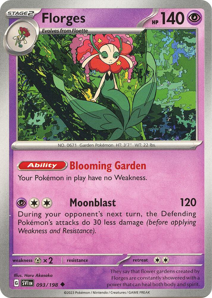 Florges 093/198 (SV01: Scarlet & Violet Base Set)  | Good Games Adelaide SA
