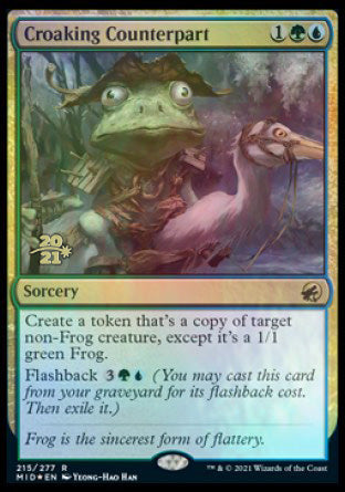 Croaking Counterpart [Innistrad: Midnight Hunt Prerelease Promos] | Good Games Adelaide SA