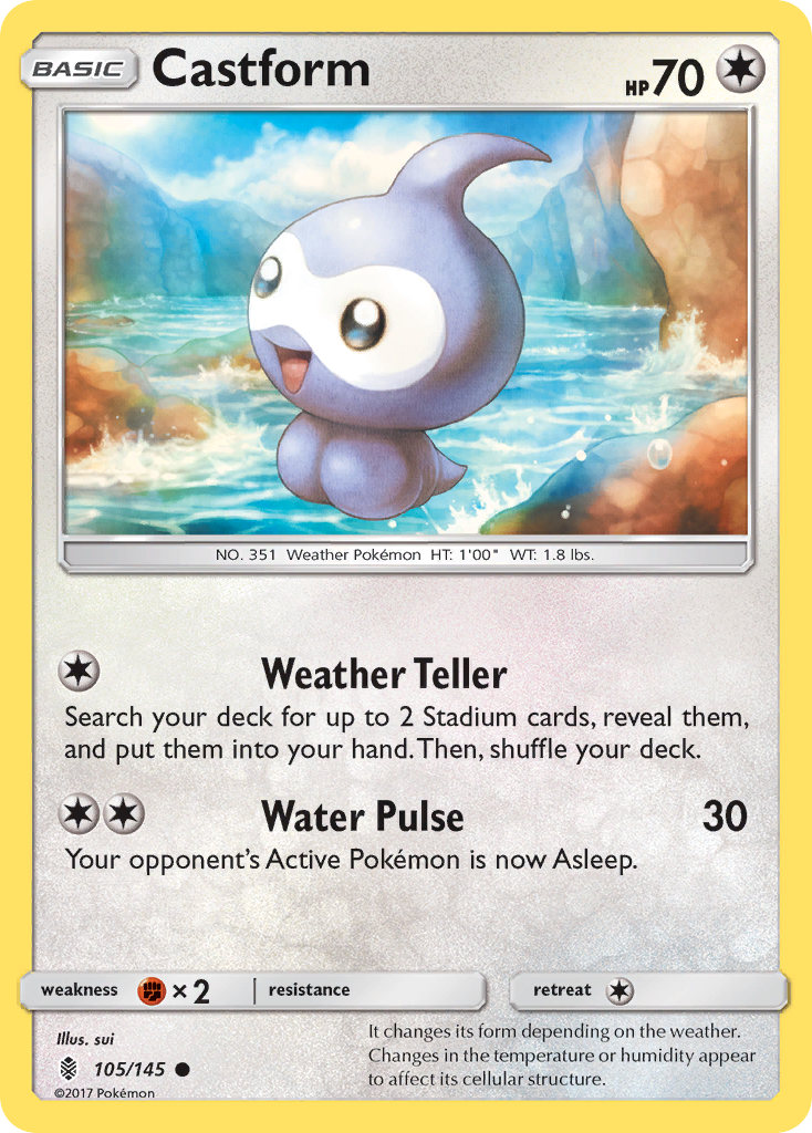 Castform (105/145) [Sun & Moon: Guardians Rising] | Good Games Adelaide SA