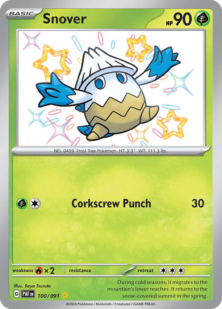 Snover 100/091 (SV: Paldean Fates)  - Holofoil | Good Games Adelaide SA