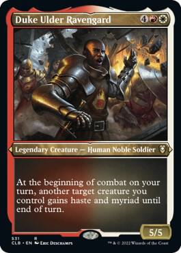 Duke Ulder Ravengard Foil Etched 531 (Commander Legends: Battle for Baldur's Gate)  - Foil | Good Games Adelaide SA