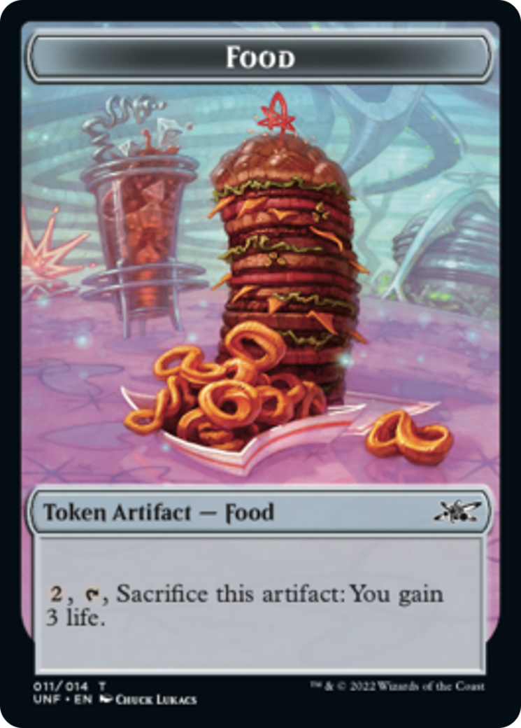 Clown Robot (003) // Food (011) Double-sided Token [Unfinity Tokens] | Good Games Adelaide SA