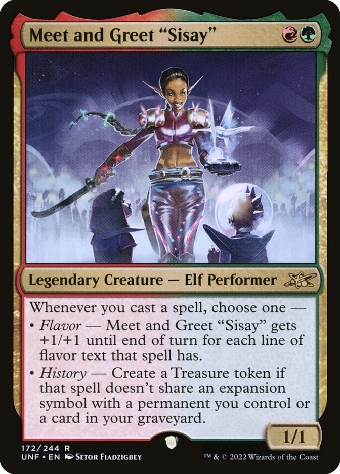 Meet and Greet "Sisay" 172 (Unfinity)  - Foil | Good Games Adelaide SA