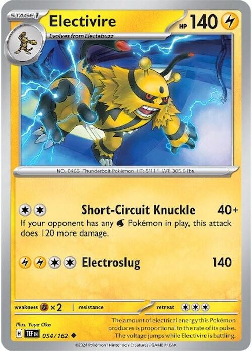 Electivire 054/162 (SV05: Temporal Forces)  - Reverse Holofoil | Good Games Adelaide SA