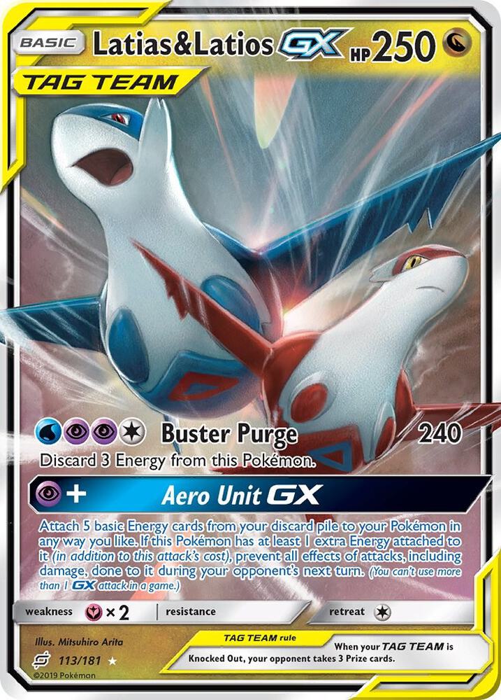 Latias and Latios GX 113/181 (SM - Team Up)  - Holofoil | Good Games Adelaide SA