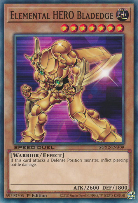 Elemental HERO Bladedge [SGX2-ENA09] Common | Good Games Adelaide SA