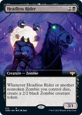 Headless Rider Extended Art 372 (Innistrad: Crimson Vow)  | Good Games Adelaide SA