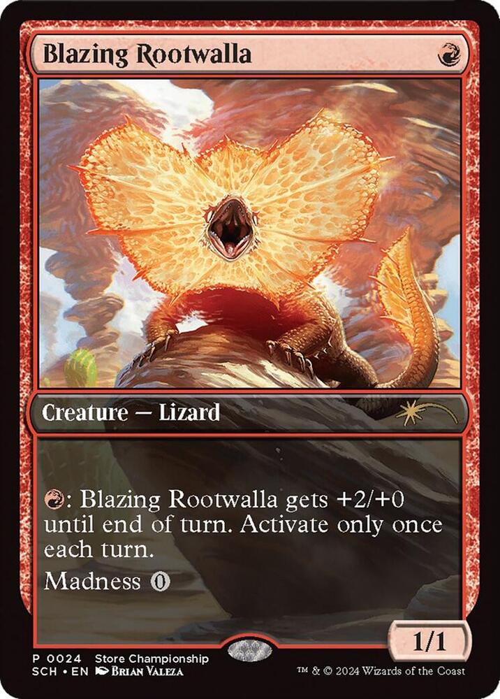 Blazing Rootwalla 24 (Game Day & Store Championship Promos)  - Full Art | Good Games Adelaide SA