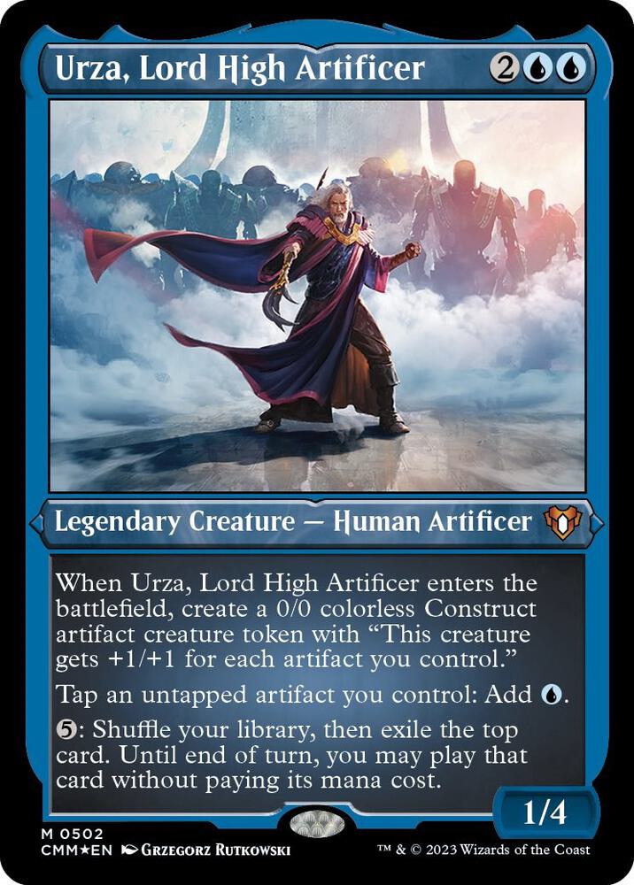 Urza, Lord High Artificer 502 (Commander Masters)  - Etched Foil | Good Games Adelaide SA