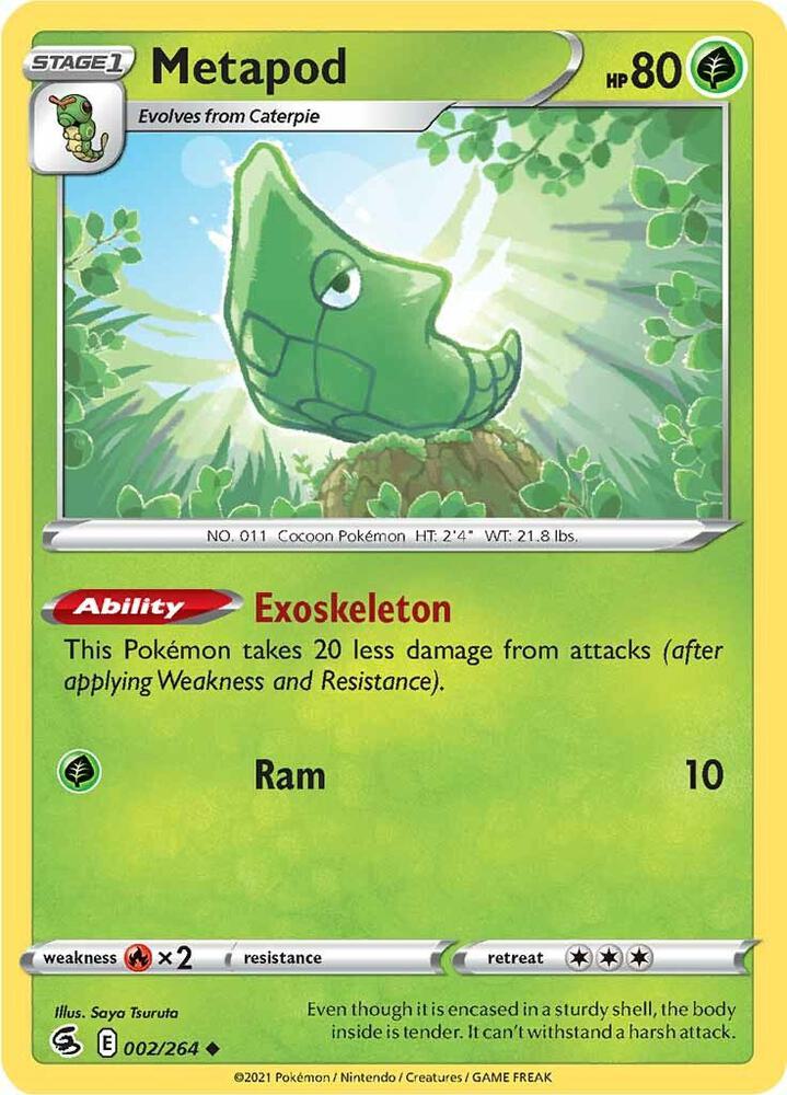 Metapod 002/264 (SWSH08: Fusion Strike)  | Good Games Adelaide SA