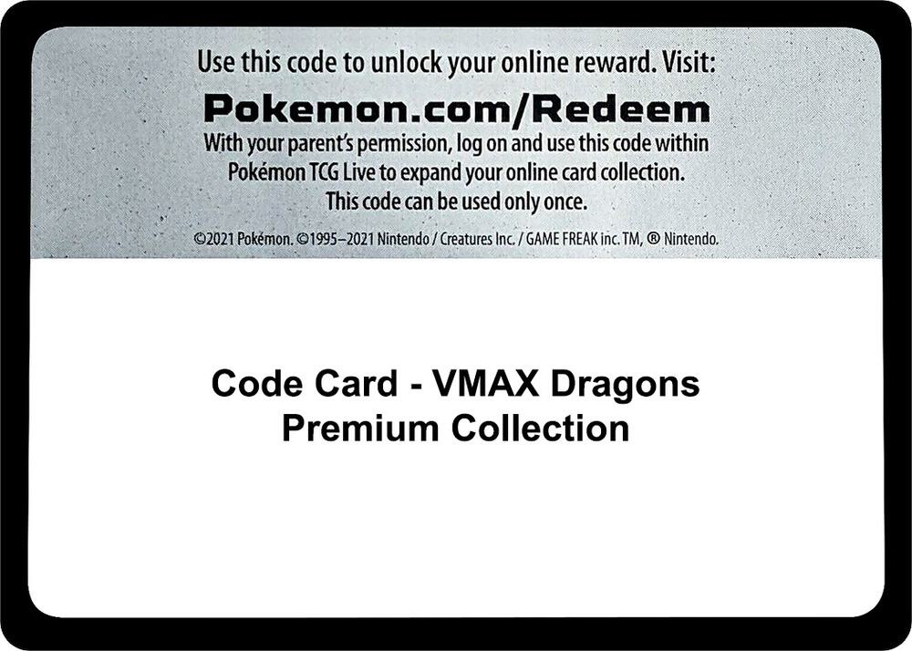 Code Card VMAX Dragons Premium Collection  (Miscellaneous Cards & Products)  | Good Games Adelaide SA
