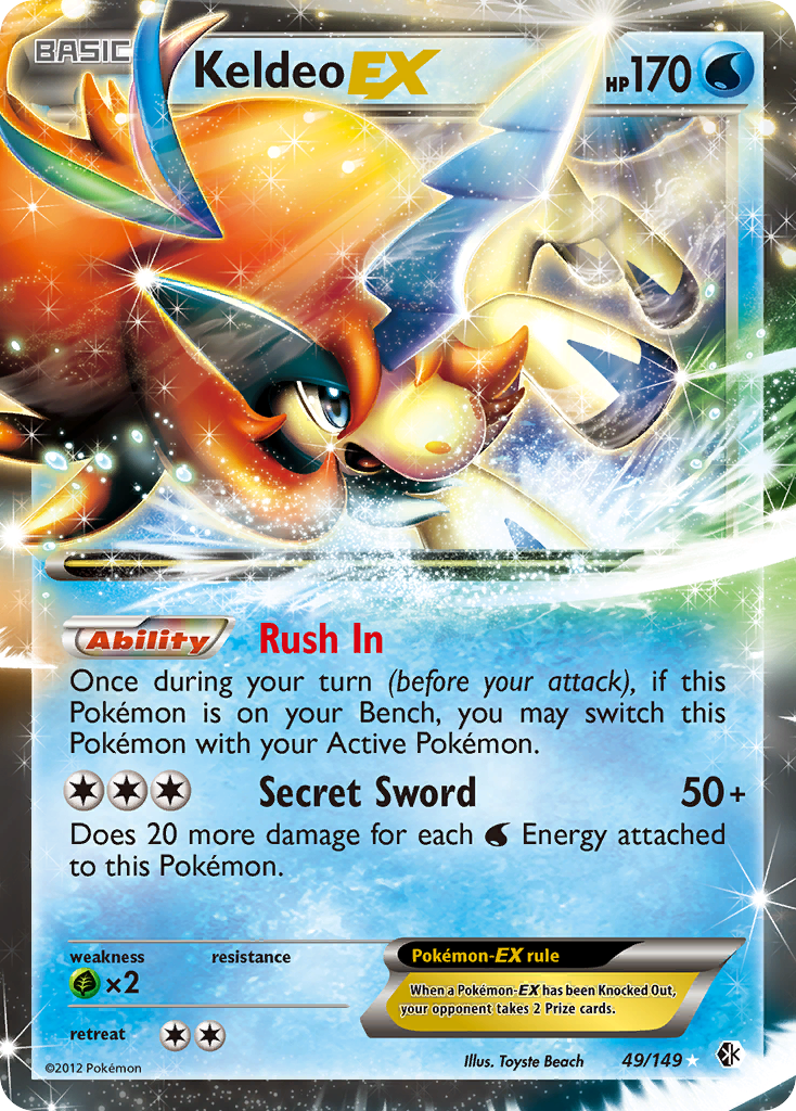 Keldeo EX (49/149) [Black & White: Boundaries Crossed] | Good Games Adelaide SA