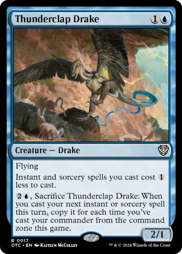 Thunderclap Drake [Outlaws of Thunder Junction Commander] | Good Games Adelaide SA