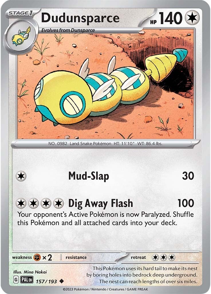 Dudunsparce (157/193) [Scarlet & Violet: Paldea Evolved] | Good Games Adelaide SA