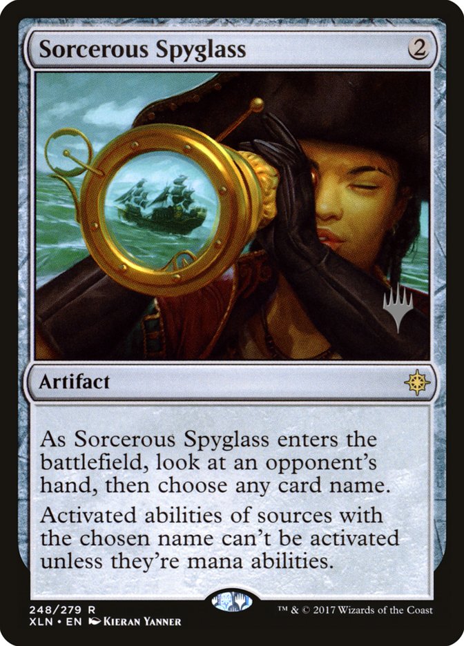 Sorcerous Spyglass [Ixalan Promos] | Good Games Adelaide SA
