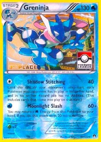 Greninja 40 122 Pokemon League 3rd Place 040/122 (League & Championship Cards)  - Reverse Holofoil | Good Games Adelaide SA