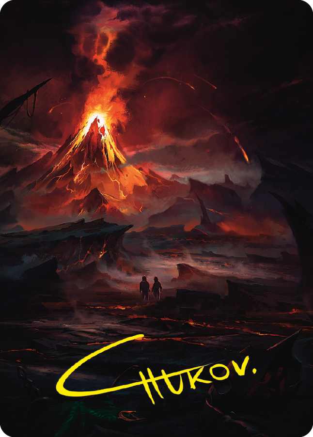 Valley of Gorgoroth Art Card (Gold-Stamped Signature) [The Lord of the Rings: Tales of Middle-earth Art Series] | Good Games Adelaide SA