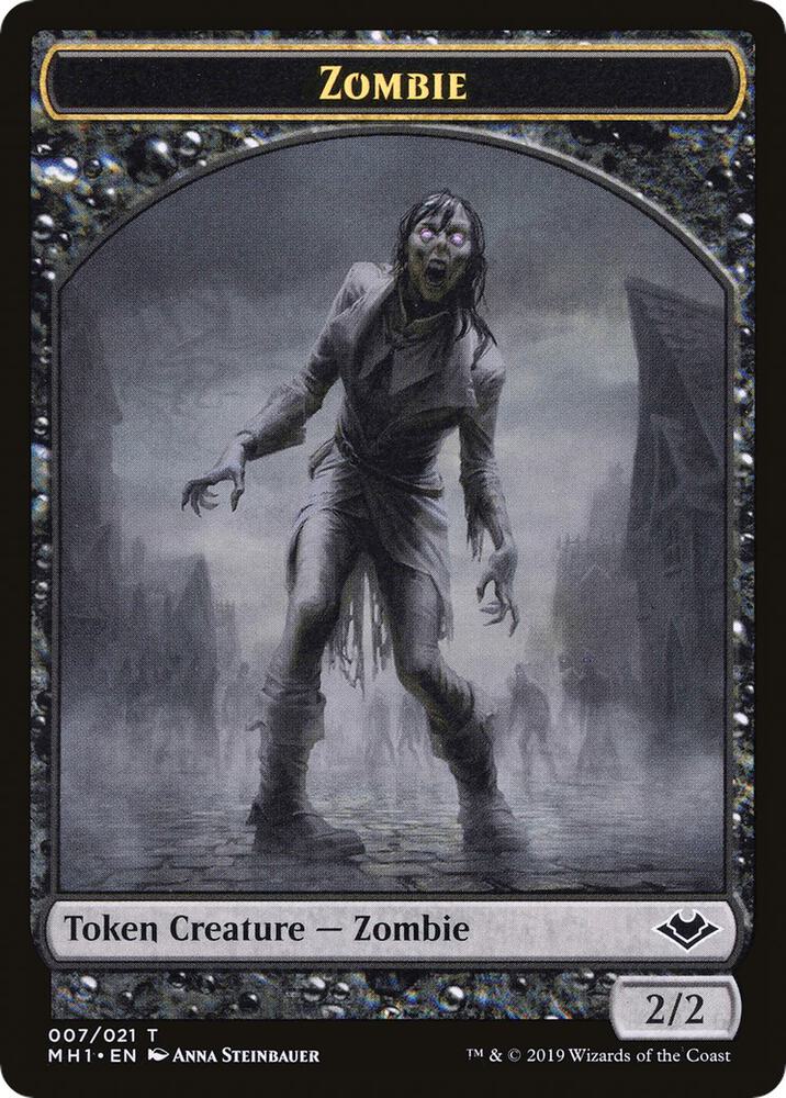 Zombie Golem Double Sided Token 7 // 18 (Modern Horizons)  | Good Games Adelaide SA