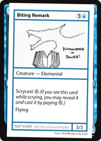Biting Remark (2021 Edition) [Mystery Booster Playtest Cards] | Good Games Adelaide SA