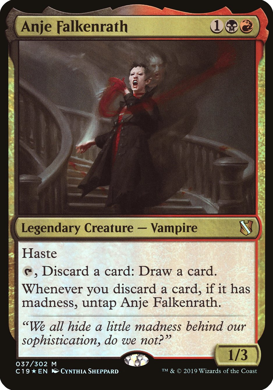 Anje Falkenrath (Commander 2019) [Oversize Cards] | Good Games Adelaide SA