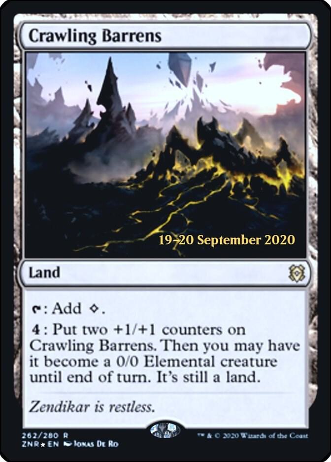 Crawling Barrens 262 (Prerelease Cards)  - Foil | Good Games Adelaide SA