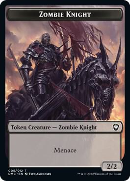 Zombie Knight Goblin Double Sided Token 5 // 12 (Commander: Dominaria United)  | Good Games Adelaide SA