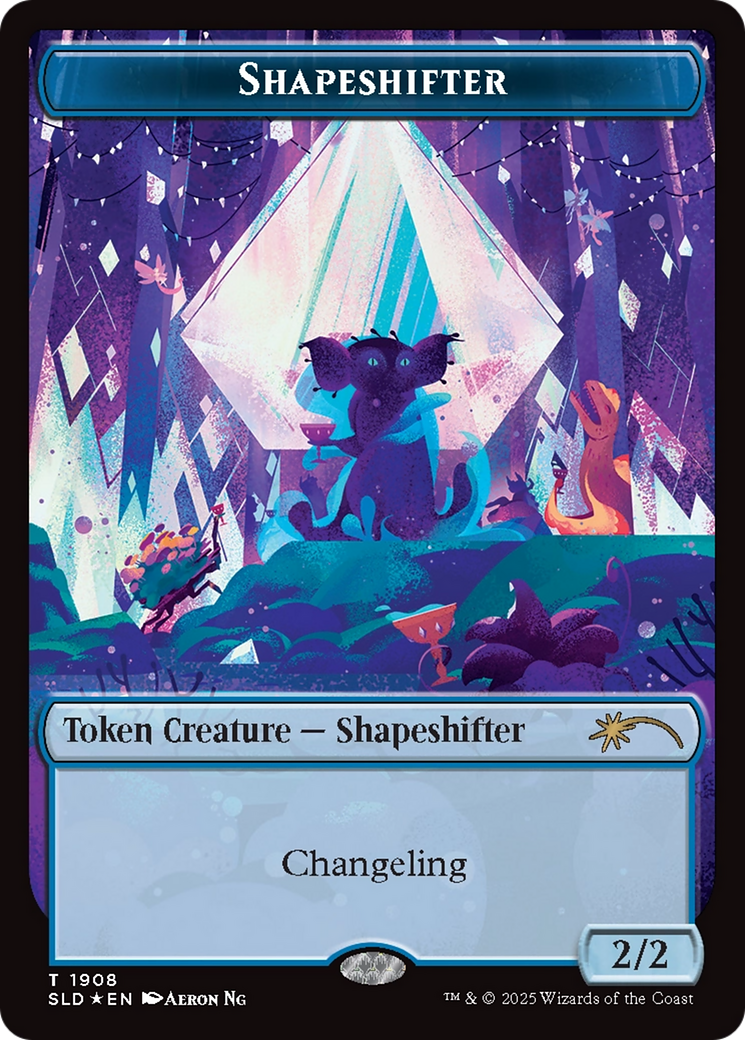 Shapeshifter Token (1908) (Double Rainbow Foil) [Secret Lair Drop Series] | Good Games Adelaide SA