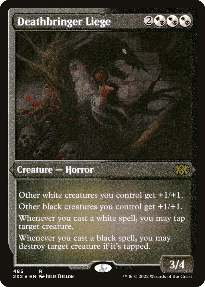 Deathbringer Liege Foil Etched 485 (Double Masters 2022)  - Foil | Good Games Adelaide SA