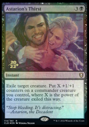 Astarion's Thirst [Commander Legends: Battle for Baldur's Gate Prerelease Promos] | Good Games Adelaide SA