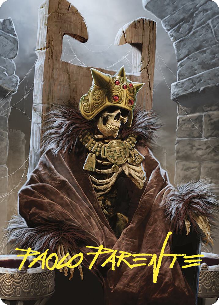 Champions Helm Art Card Gold Stamped Signature 45 (Art Series: Commander Masters)  | Good Games Adelaide SA