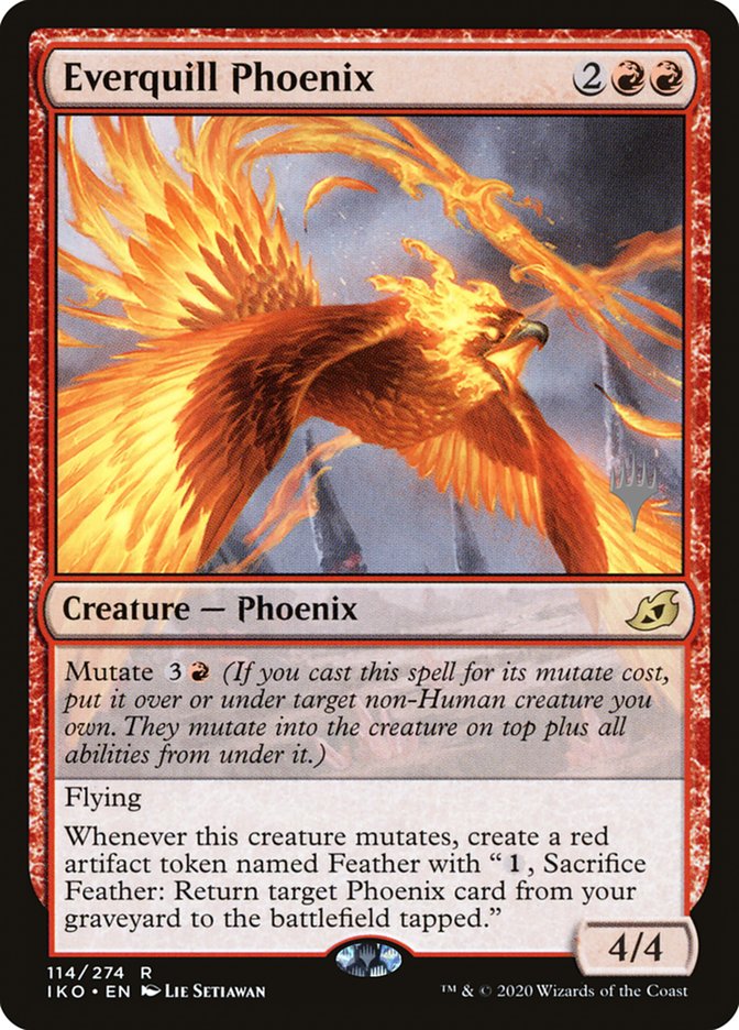 Everquill Phoenix (Promo Pack) [Ikoria: Lair of Behemoths Promos] | Good Games Adelaide SA