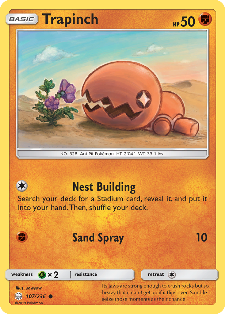 Trapinch (107/236) [Sun & Moon: Cosmic Eclipse] | Good Games Adelaide SA