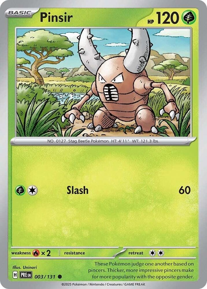 Pinsir (003/131) [Scarlet & Violet: Prismatic Evolutions] | Good Games Adelaide SA