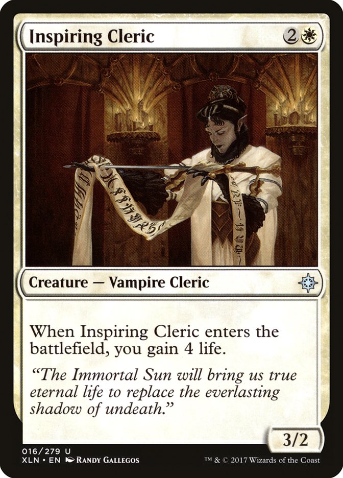Inspiring Cleric 16 (Ixalan)  - Foil | Good Games Adelaide SA