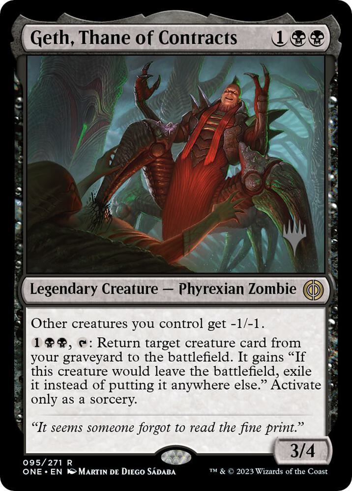 Geth Thane of Contracts 95 (Promo Pack: Phyrexia: All Will Be One)  | Good Games Adelaide SA