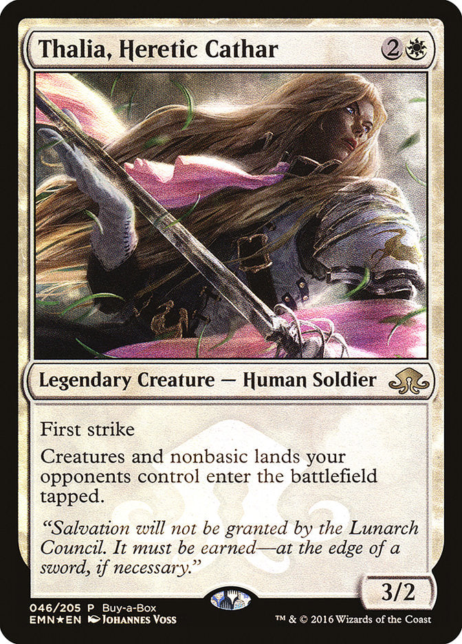 Thalia, Heretic Cathar (Buy-A-Box) [Eldritch Moon Promos] | Good Games Adelaide SA