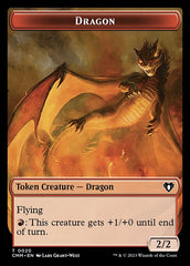 Soldier // Dragon (0020) Double-Sided Token [Commander Masters Tokens] | Good Games Adelaide SA