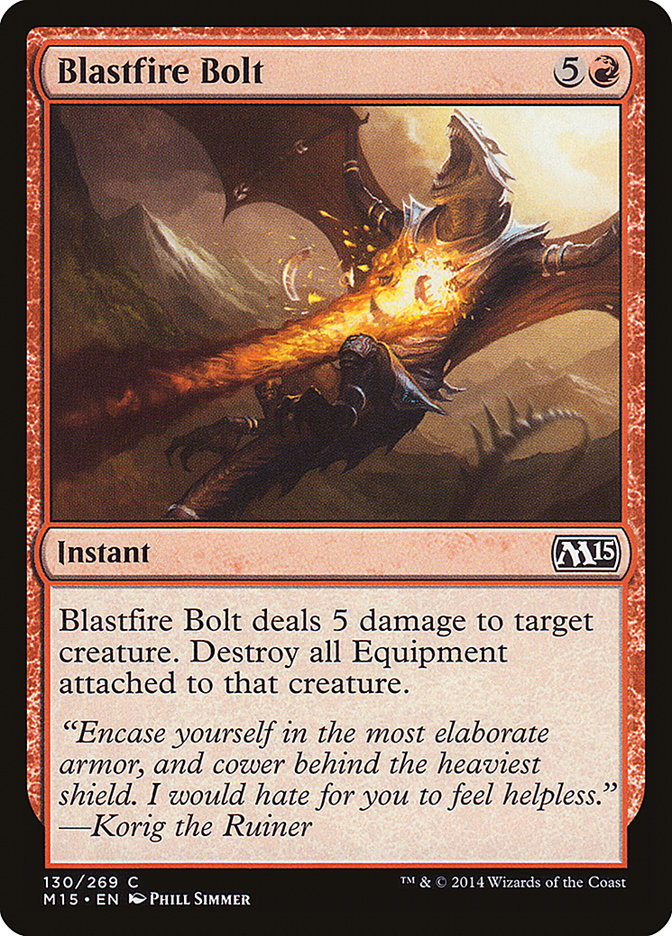 Blastfire Bolt 130 (Magic 2015 (M15))  | Good Games Adelaide SA